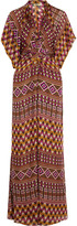 Thumbnail for your product : Issa Printed silk maxi dress