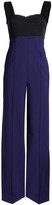 Thumbnail for your product : Amanda Wakeley Harmony Frayed Two-tone Faille And Crepe Jumpsuit