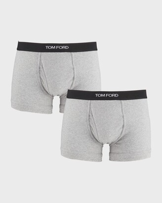 Tom Ford Men's 2-Pack Solid Jersey Boxer Briefs