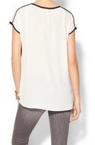 Thumbnail for your product : Zoa Piping Detail Cap Sleeve Top