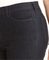 Thumbnail for your product : NYDJ Plus Size Devin Rhinestone Cropped Jeans, Dark Enzyme Wash