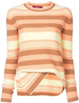 Thumbnail for your product : Sies Marjan Asymmetric Striped Sweater