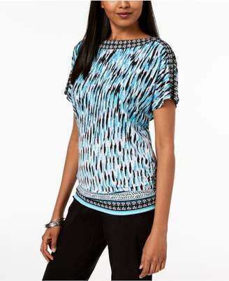 JM Collection Boat-Neck Dolman-Sleeve Top, Created for Macy's
