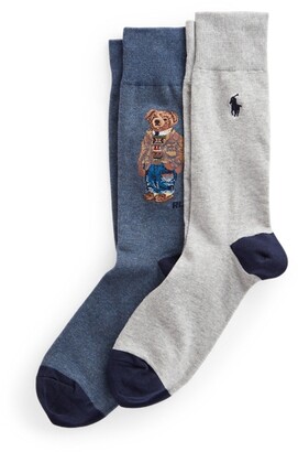 Ralph Lauren Polo Bear Trouser Sock 2-Pack