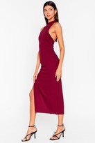 Thumbnail for your product : Nasty Gal Womens Asymmetric Cut Out Bodycon Midi Dress - Purple - 14