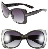 Thumbnail for your product : Steve Madden 55mm Textured Oversized Retro Sunglasses