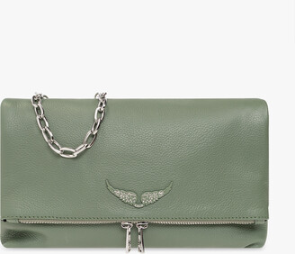 Zadig & Voltaire Rockyssime Leather Cross-body Bag in Green