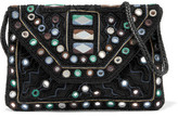 Thumbnail for your product : Antik Batik Embellished Cotton-Canvas Shoulder Bag