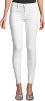 Thumbnail for your product : Hudson Barbara High-Waist Super-Skinny Ankle Jeans with Raw Hem