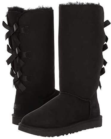 ugg bailey bow tall grey