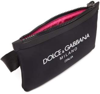 Dolce & Gabbana Logo-print Neoprene Belt Bag - Mens - Black