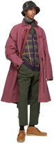 Thumbnail for your product : Needles Purple & Yellow Mohair Check Cardigan