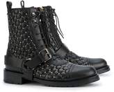 Thumbnail for your product : Valentino Garavani Rockstud quilted boots