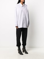 Thumbnail for your product : R 13 Pinstripe Oversized Shirt