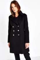 Thumbnail for your product : Black Military Faux Wool Coat