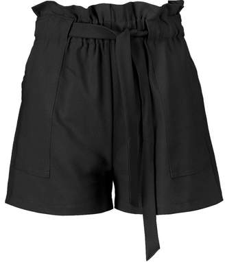boohoo Freya Paper Bag Waist Tailored Shorts