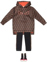 Thumbnail for your product : Fendi Kids FF jersey trackpants