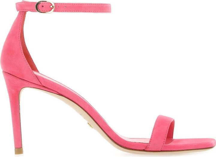 Hot Pink Suede Sandals | ShopStyle