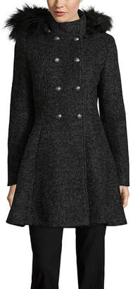 Liz Claiborne Midweight Hooded Peacoat