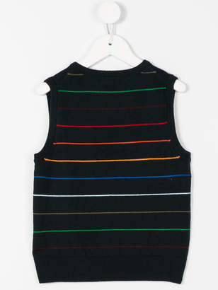 Paul Smith Junior striped knitted vest