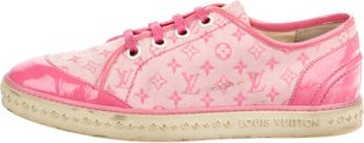 Louis Vuitton Pink White Monogram Mini Sprinteuse Sneakers Size 8 - Yoogi's  Closet