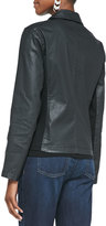 Thumbnail for your product : Eileen Fisher Waxed Short Moto Jacket, Women's