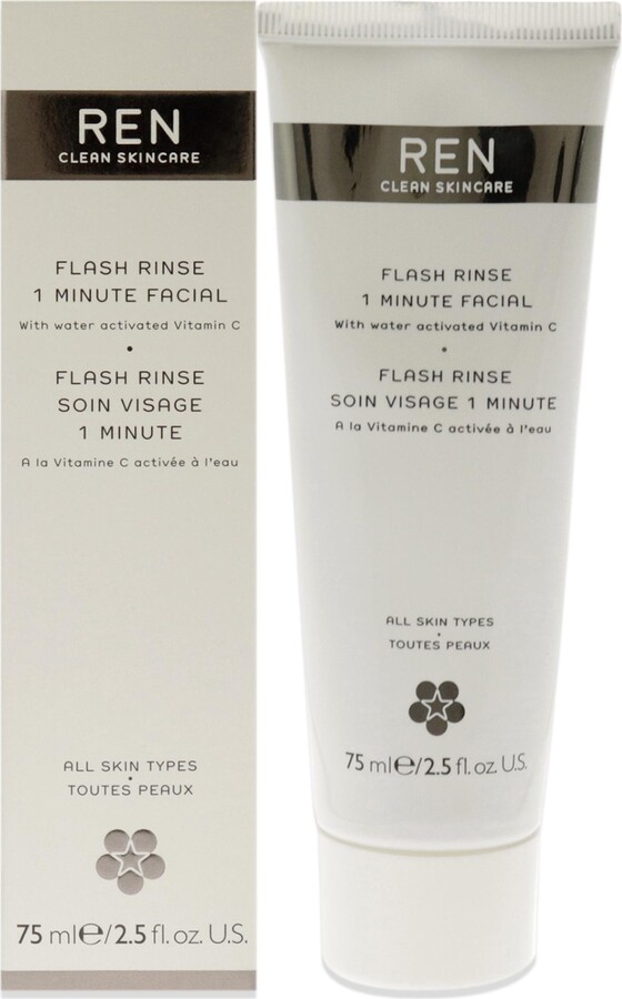 REN Flash Rinse 1 Minute Facial by for Unisex - 2.5 oz Rinse