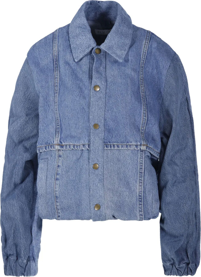 E.L.V. Denim Panelled Denim Jacket