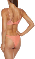 Thumbnail for your product : La Perla Annaluna Guipure Lace And Stretch-jersey Low-rise Briefs