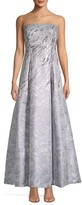 Thumbnail for your product : Aidan Mattox Embellished Jacquard Strapless Gown