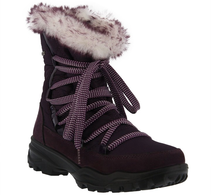 purple snow boots womens