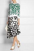 Thumbnail for your product : J.W.Anderson Wrap-effect printed cotton-blend skirt