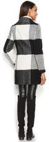 Thumbnail for your product : Ivanka Trump Asymmetrical-Zip Plaid Walker Coat