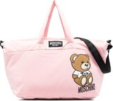 Thumbnail for your product : MOSCHINO BAMBINO Teddy Bear-Motif Cotton Changing Bag