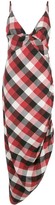 Thumbnail for your product : Monse Twisted plaid print slip dress