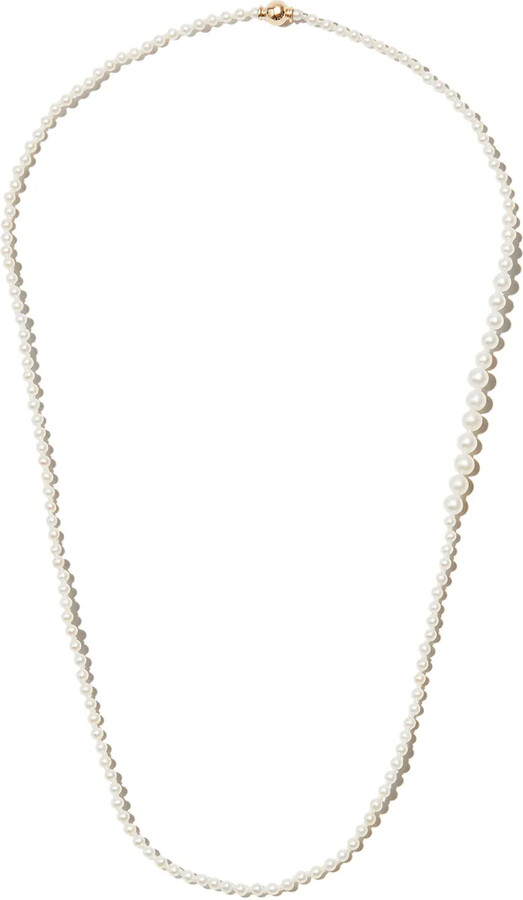 Sophie Bille Brahe 14K yellow gold Peggy pearl necklace ShopStyle
