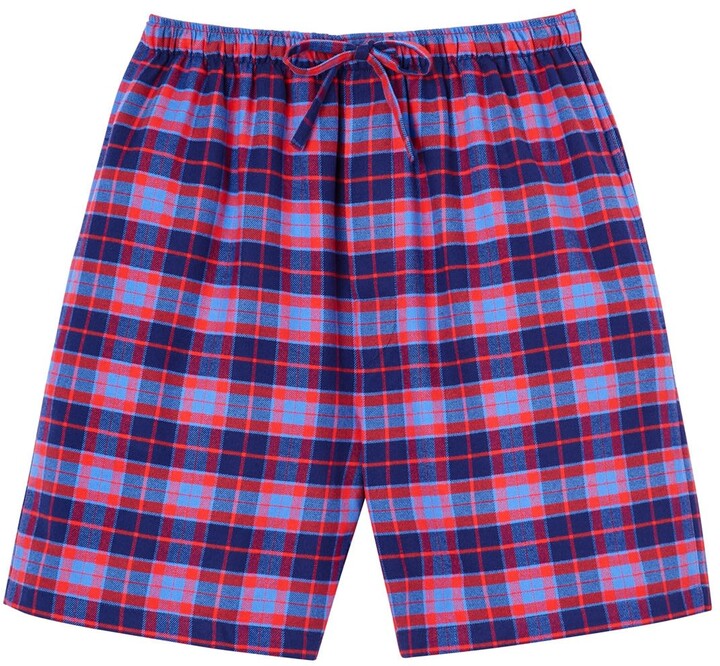 British Boxers Men's Braemar Brushed Cotton Short Pyjama Trousers