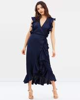 Thumbnail for your product : Shona Joy Zephyr Ruffle Wrap Midi Dress