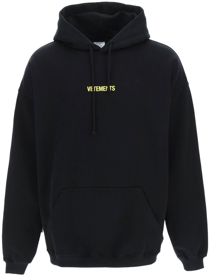 Vetements Logo Label Maxi Hoodie ShopStyle - Main Image