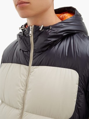 Moncler Latour Hooded Quilted Down Jacket - Beige Navy