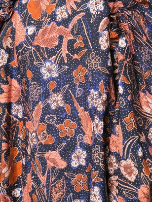 Ulla Johnson Floral Print Puff-Sleeve Blouse