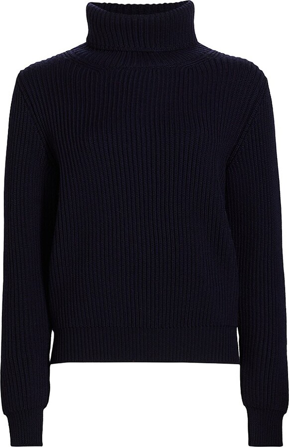 Fortela Leona Wool Rib-Knit Turtleneck Sweater - ShopStyle