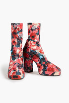 Thumbnail for your product : Kenzo Floral-print stretch-jersey sock boots