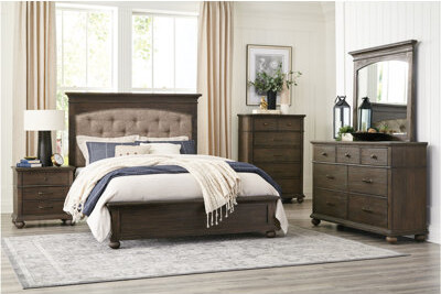 Alcott Hill Arkyn King Upholstered Platform 3 Piece Bedroom Set