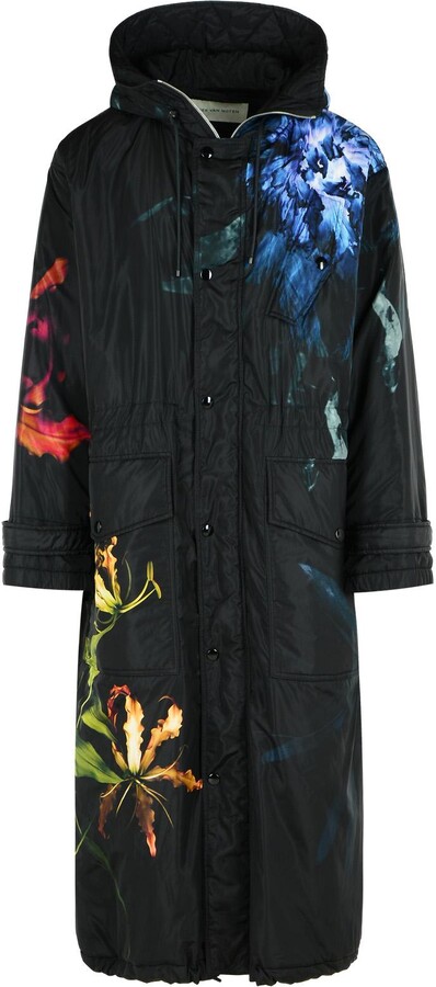 Dries Van Noten Varna' Black Polyamide Coat