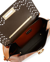 Thumbnail for your product : Ferragamo Sofia Medium Perforated Leather Satchel Bag, Sella
