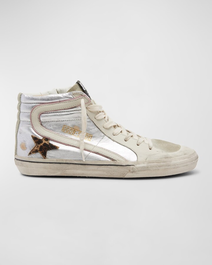 White patchwork shades Slide sneakers | Golden Goose