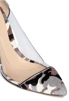 Thumbnail for your product : Nobrand Clear PVC camouflage pony hair pumps