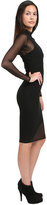 Thumbnail for your product : Donna Mizani Mid Length Mesh Dress in Black