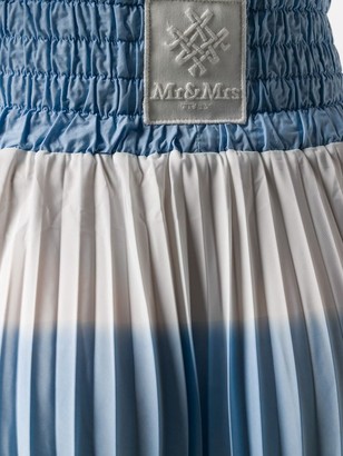 Mr & Mrs Italy High-Waisted Pleated Skirt